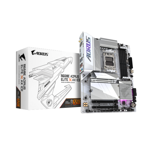 לוח אם Gigabyte B650E A ELITE X AX ICE ATX AM5 DDR5 WIFI BT White