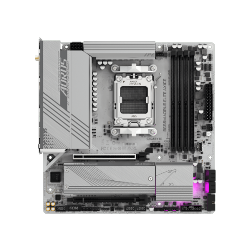 לוח Gigabyte B650M A ELITE AX ICE ATX AM5 WIFI BT PCIE5.0 White