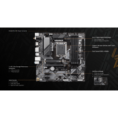 לוח אם אינטל Gigabyte B760 DS3H AX 1.1 DDR5 ATX DP HDMI WIFI6