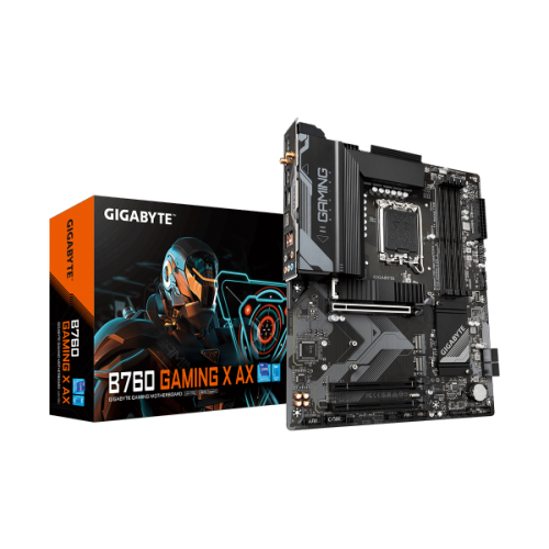 לוח למעבדי אינטל Gigabyte B760 Gaming X AX 1.2 DDR5 ATX WIFI6