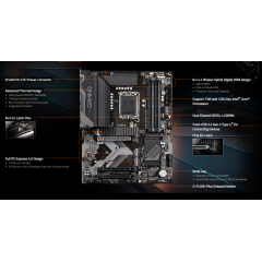 לוח Gigabyte B760 GAMING X DDR4 ATX LGA1700