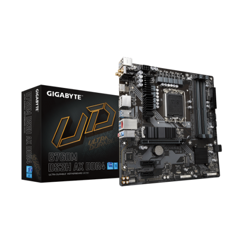 לוח Gigabyte B760M DS3H AX DDR4 1.2 Micro-ATX WIFI6 LGA1700