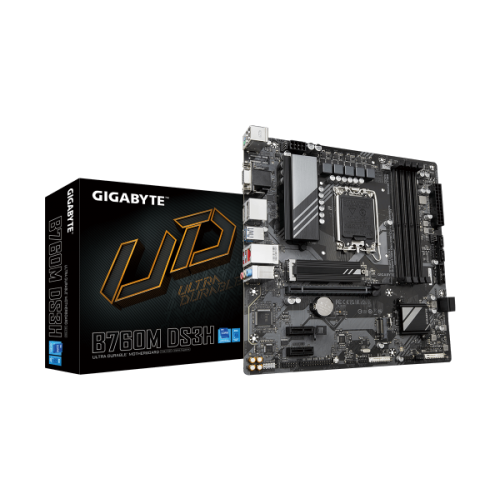 לוח Gigabyte B760M DS3H DDR5 LGA1700 MultiviewX4 Micro-Atx