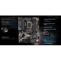 לוח Gigabyte B760M GAMING X DDR4 Micro-ATX LGA1700