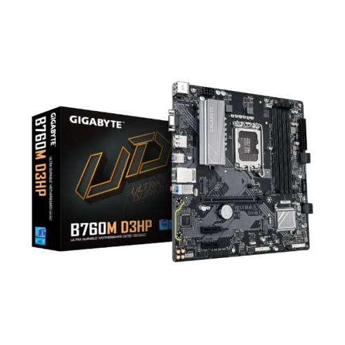 לוח אם אינטל Gigabyte B760M D3HP DDR5 VGA HDMI DP LGA1700
