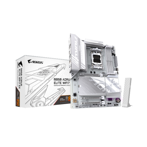 לוח אם GIGABYTE B850 AORUS ELITE WIFI7 ICE DDR5 AM5 BT 2.5GBE LAN