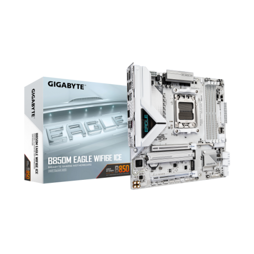לוח אם GIGABYTE B850M EAGLE WIFI6E ICE M-ATX DDR5 AM5 BT 2.5GB