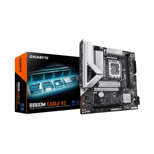 לוח למעבד דור 15 Gigabyte B860M EAGLE V2 M-ATX 2.5GB LAN