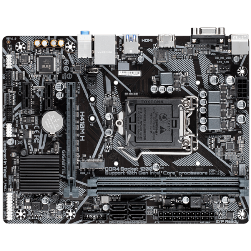 לוח אם אינטל דור 10 Gigabyte H410M H V2 2.0 Micro-ATX LGA1200