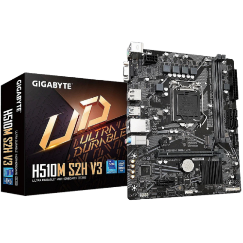 לוח דור 11/10 Gigabyte H510M S2H V3 LGA1200 VGA DVI HDMI