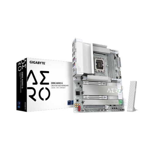 לוח לאינטל דור 15 Gigabyte Z890 AERO G DUAL 2.5 Lan 5Xm.2 TB4