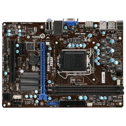 לוח אם MSI B75MA-E33 2LV DDR3