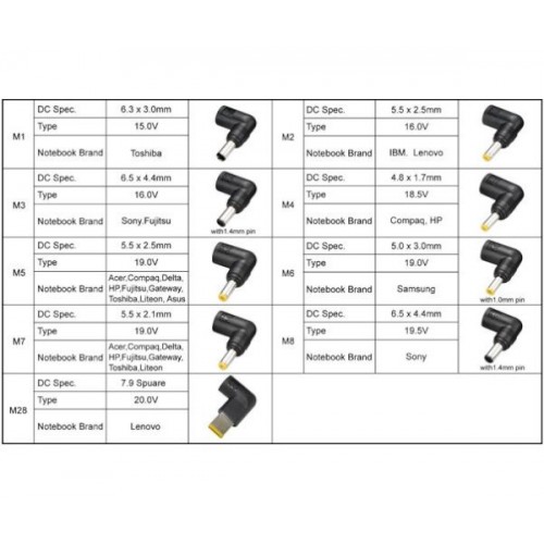 שנאי אוניברסלי למחשב נייד EZcool Power Adapter AD-805