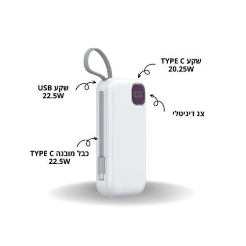 סוללת גיבוי Qliq PowerBank E32B 20000mAh Quick Charge 22.5E/66W