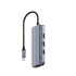 תחנת עגינה 4K-60Hz HDMI 100W PD & CUDY 6-IN-1 USB-C Hub with GbE