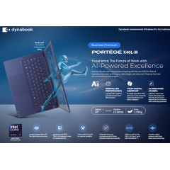 נ. DynaBook Portege X40L-M U7-155H 32GB 1TB NVME 14 Win11P 3YOS