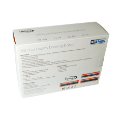 תחנת עגינה אוניברסלית ST-LAB U-2450 USB 10G DUAL Display DVI HDMI