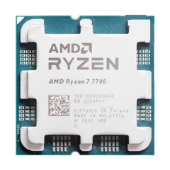 מעבד AMD Ryzen 7 7700 Tray Gaming Processor PCIE 5.0 AM5 105W TDP