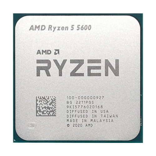 מעבד AMD Ryzen 5 5600 3.5Ghz 4.4Ghz AM4 Tray no Fan No GPU