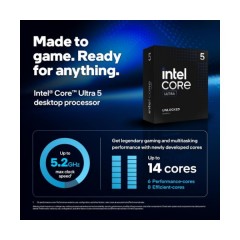 מעבד Intel Core Ultra 7 265KF Tray No GPU No Fans Up To 5.5GHz