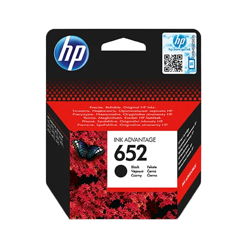 ראש דיו שחור מקורי HP 652 F6V25AE