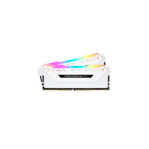 זיכרון לנייח CORSAIR VENGEANCE RGB PRO 16GB 2x8GB DDR4 DRAM WHITE