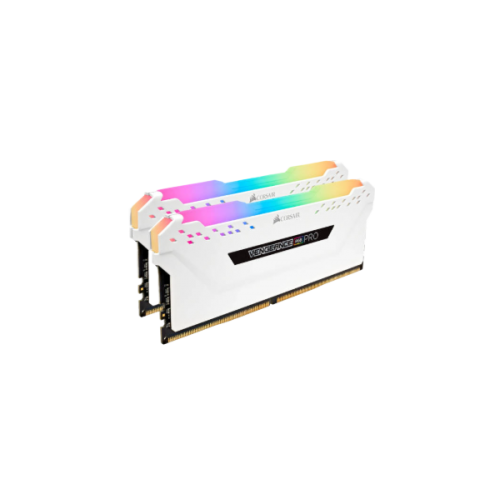 זיכרון לנייח CORSAIR VENGEANCE RGB PRO 16GB 2x8GB DDR4 DRAM WHITE