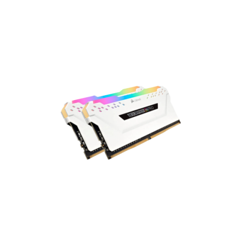 זיכרון לנייח CORSAIR VENGEANCE RGB PRO 16GB 2x8GB DDR4 DRAM WHITE