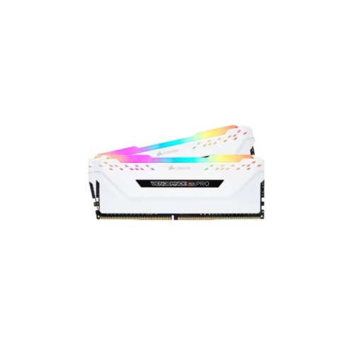 זכרון לנייח CORSAIR VENGEANCE RGB PRO 32GB 2x16GB DDR4 DRAM WHITE