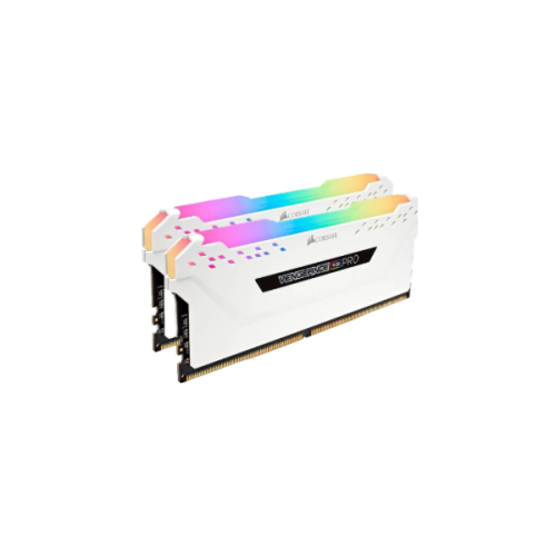 זכרון לנייח CORSAIR VENGEANCE RGB PRO 32GB 2x16GB DDR4 DRAM WHITE