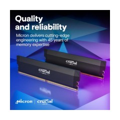 זכרון לנייח Crucial Pro DDR5 32GB 2X16 6400Mhz C38 UDIMM XMP/EXPO
