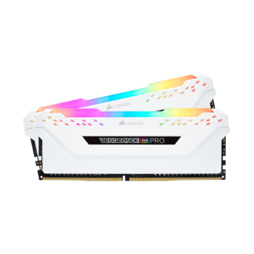 זכרון קיט לנייח CORSAIR 2X8 16GB DDR4 3200MHz RGB PRO White