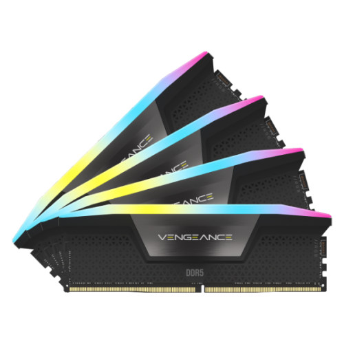 ז. לנייח CORSAIR VENGEANCE RGB 64GB 4x16GB DDR5 6200MHz C32