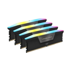 ז. לנייח CORSAIR VENGEANCE RGB 64GB 4x16GB DDR5 6200MHz C32