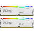 זכרון לנייח Kingston FURY Beast White RGB 32GB 2x16GB 5600MHZ c36