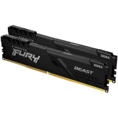 זכרון לנייח Kingston Fury Beast Black 32GB 2X16 6000MHZ DDR5 C36