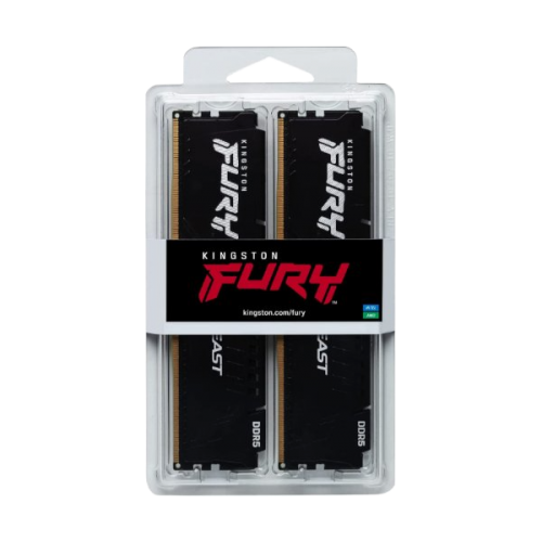 זכרון לנייח Kingston Fury Beast Black 32GB 2X16 6000MHZ DDR5 C36
