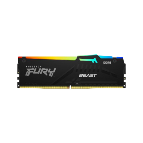 זכרון לנייח Kingston Fury Beast Black RGB 32GB 6400MHZ DDR5 C32