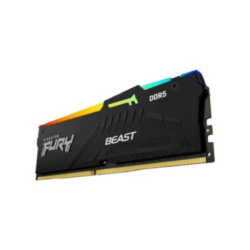 זכרון לנייח Kingston Fury Beast Black RGB 32GB 6400MHZ DDR5 C32