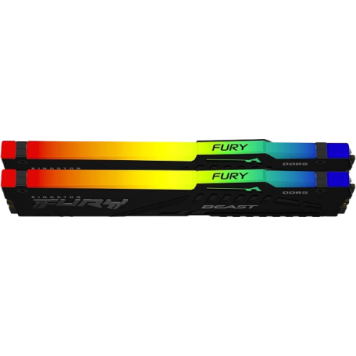 ז.לנייח Kingston Fury Beast BLACK RGB 64GB 2X32GB DDR5 6K Mhz C36