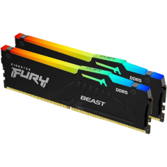 ז.לנייח Kingston Fury Beast BLACK RGB 64GB 2X32GB DDR5 6K Mhz C36