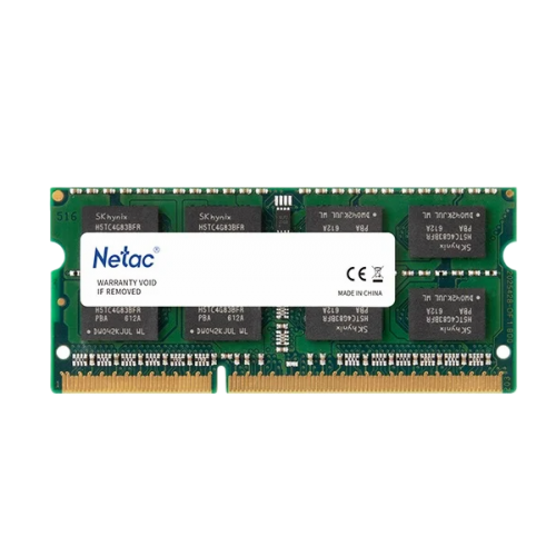 זכרון לנייד Netac 8GB DDR3L 1600Mhz SoDIMM C11 1.35V