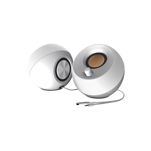 רמקולים למחשב USB powered White Creative Pebble