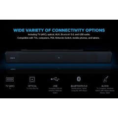 רמקולים CREATIVE STAGE V2 2.1 SOUNDBAR+SUBWOFER BT 5.0 160W ARC