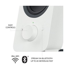 רמקולים Logitech Z207 2.0 Stereo With Bluetooth Peak 10W White
