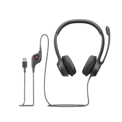 אוזניות ומיקרופון Logitech H390 USB Headphones Black