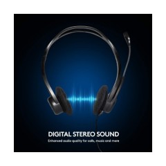 אוזניות ומיקרופון Logitech 960 USB HEADSET