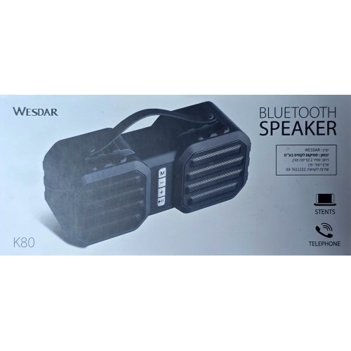 רמקול נייד ואלחוטי Wesdar K80