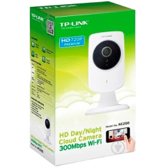 מצלמת ענן TP-Link TL-NC250 מצלמת IP HD יום/לילה, לבנה
