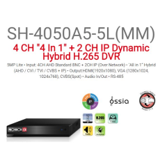 מכשיר הקלטה Provision SH-4050A5-5L AHD/IP HYBRID Audio in/out